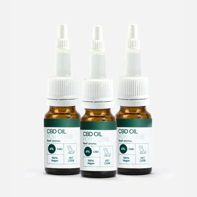 Nordic Oil Plus Olio CBD Cani 4% Manzo 3x10 ml 400 mg