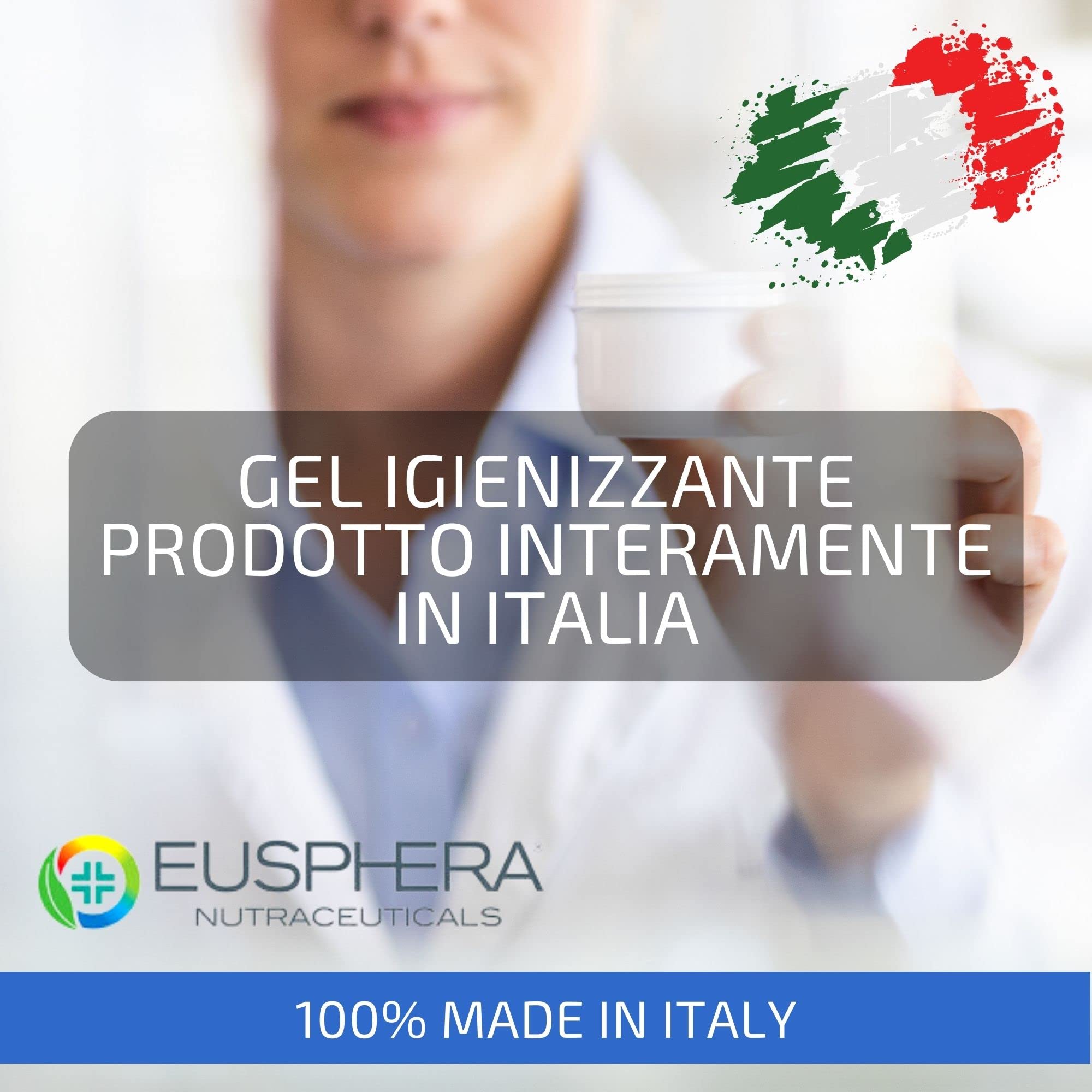 Eusphera Creme CBD gel mani igienizzante 2x1 L