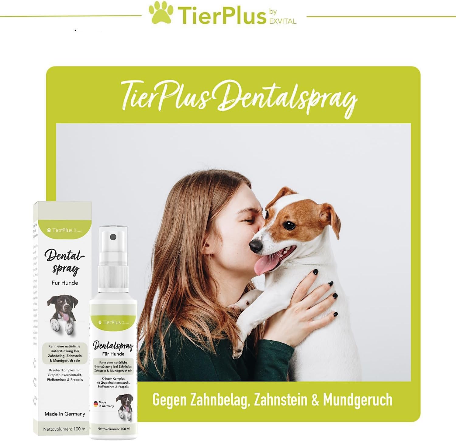 EXVital TierPlus Dentalspray cani spray dentale 100 ml alito tartaro