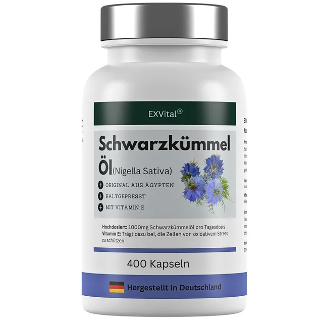 EXVital Immunsystem Olio Cumino Nero Capsule 400 pz