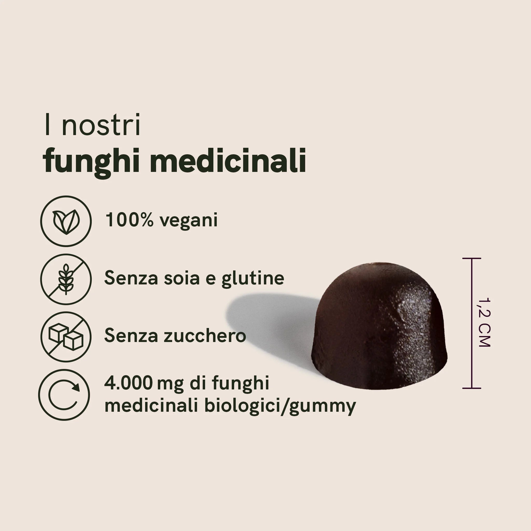 Nordic Oil Funghi Medicinali Gommose 60 Pezzi Vegane