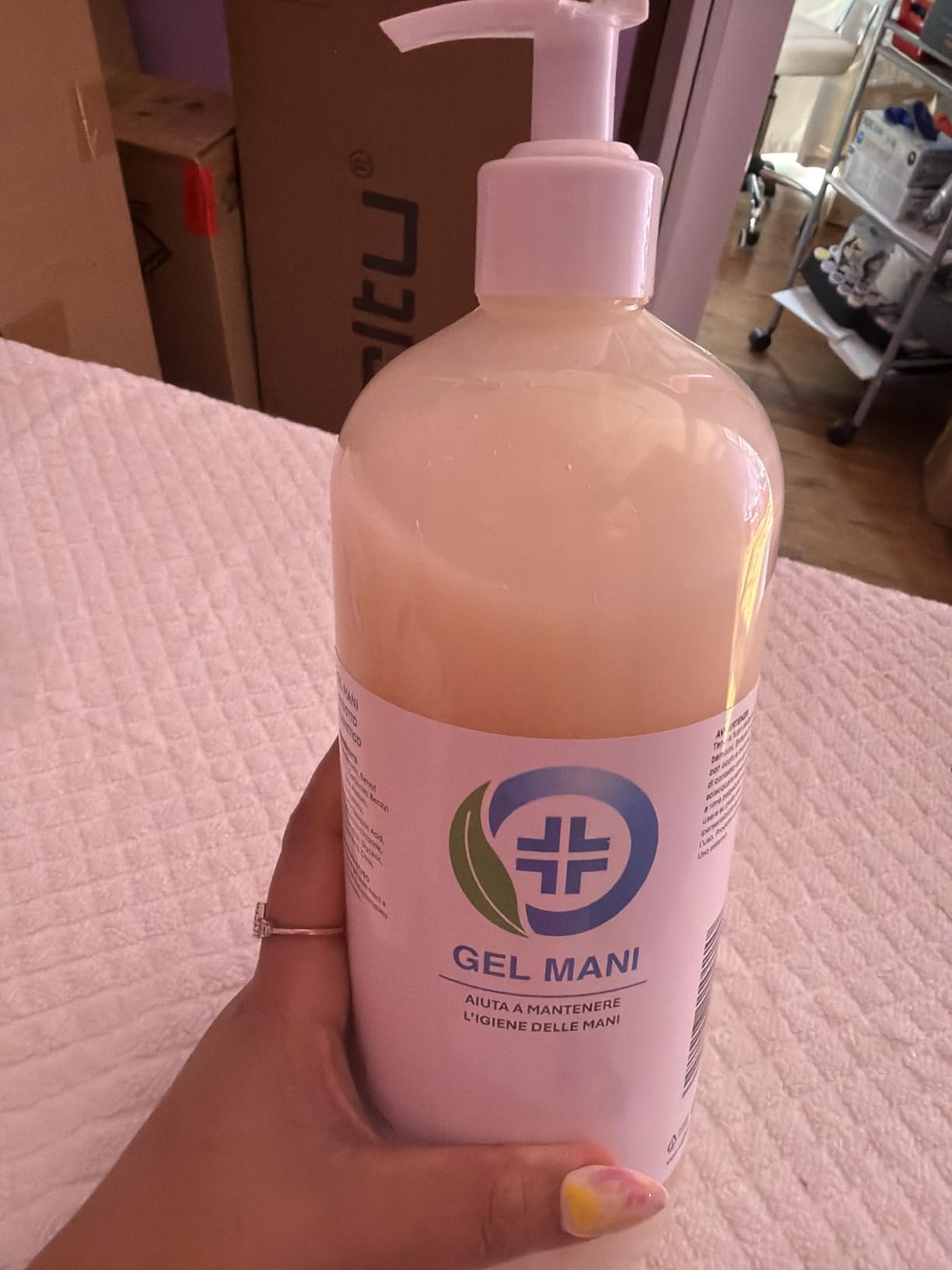 Eusphera Creme CBD gel mani igienizzante 2x1 L
