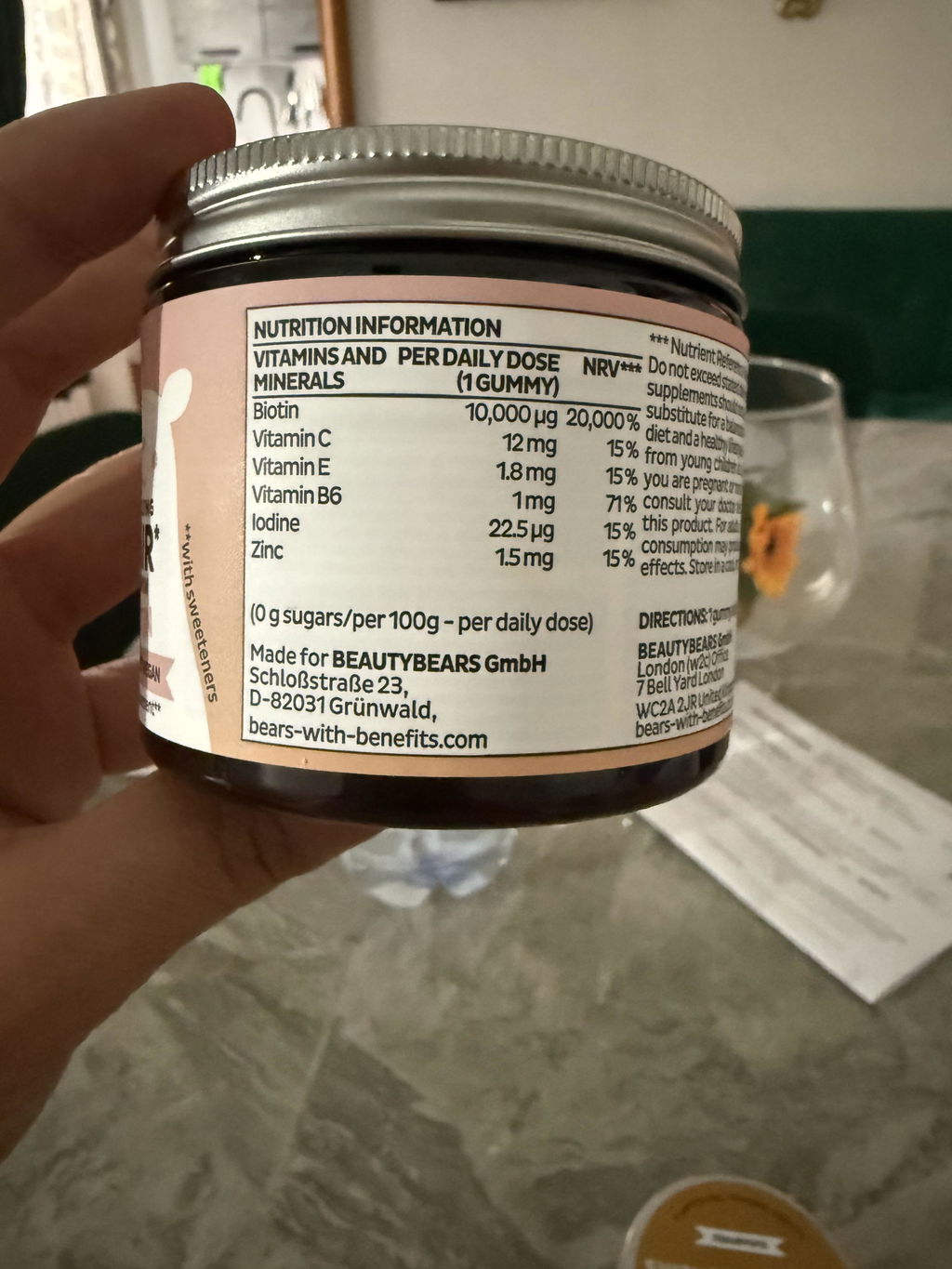 Beauty Bears Ah-Mazing Hair Biotina gommose 45 giorni zinco
