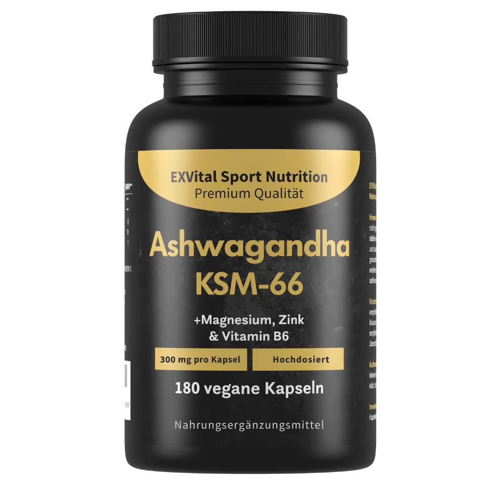 EXVital Schlaf Ashwagandha KSM-66 capsule 180 pezzi 600 mg