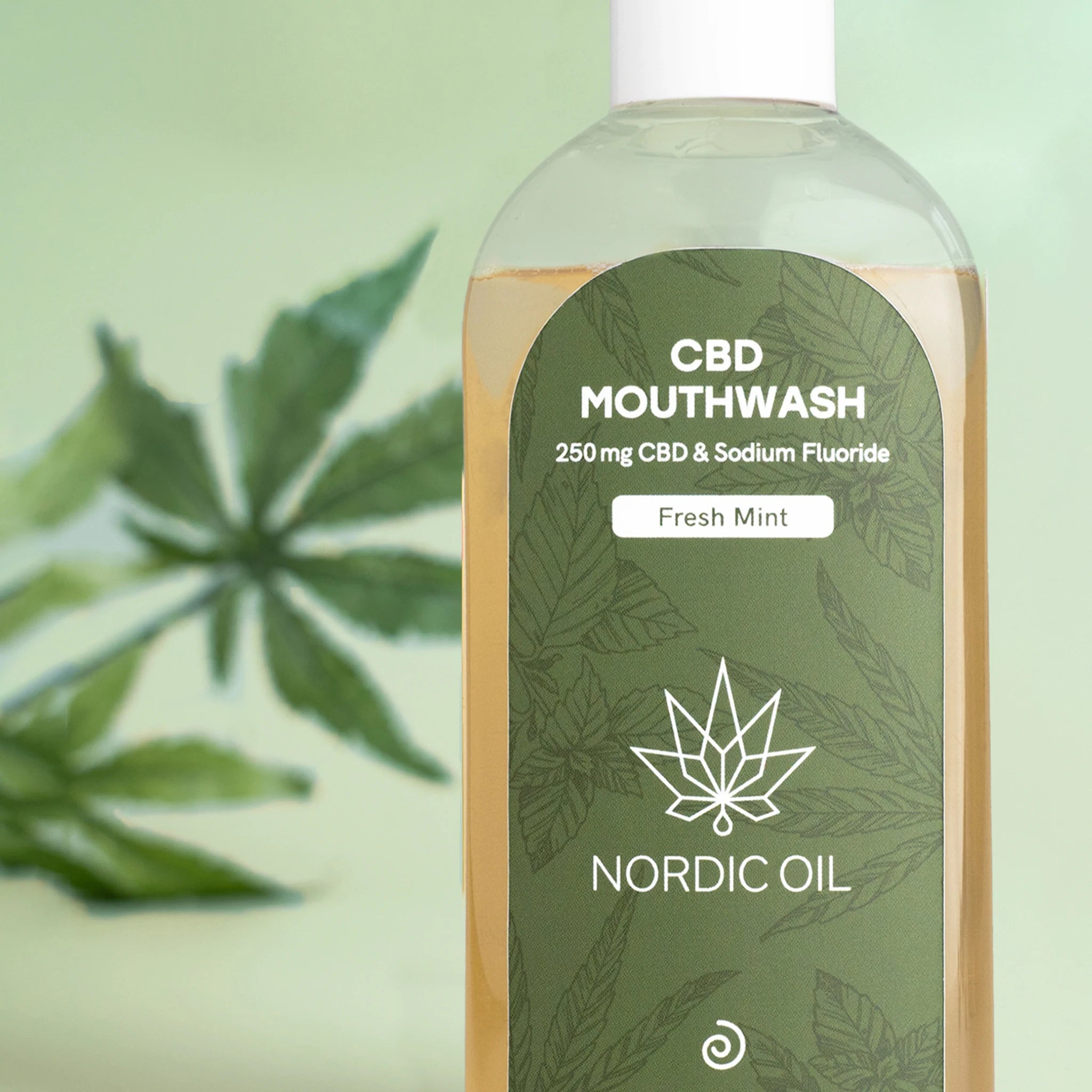 Nordic Oil Collutorio CBD menta senza alcol denti