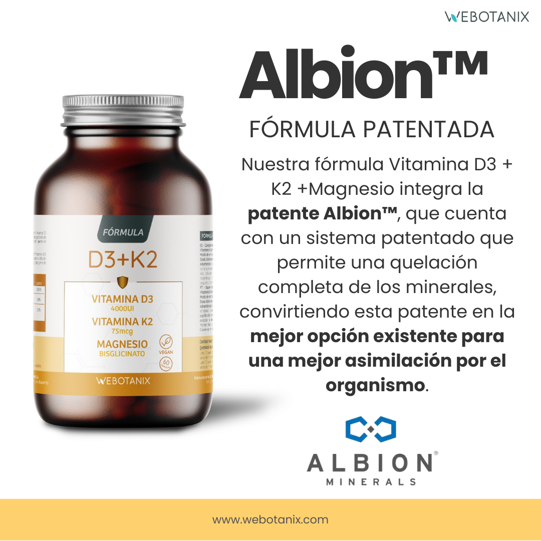 Webotanix Formula vitamina D3+K2 magnesio 60 capsule ossa immunità