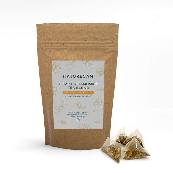 Naturecan CBD Tè canapa camomilla 20 bustine 15 mg