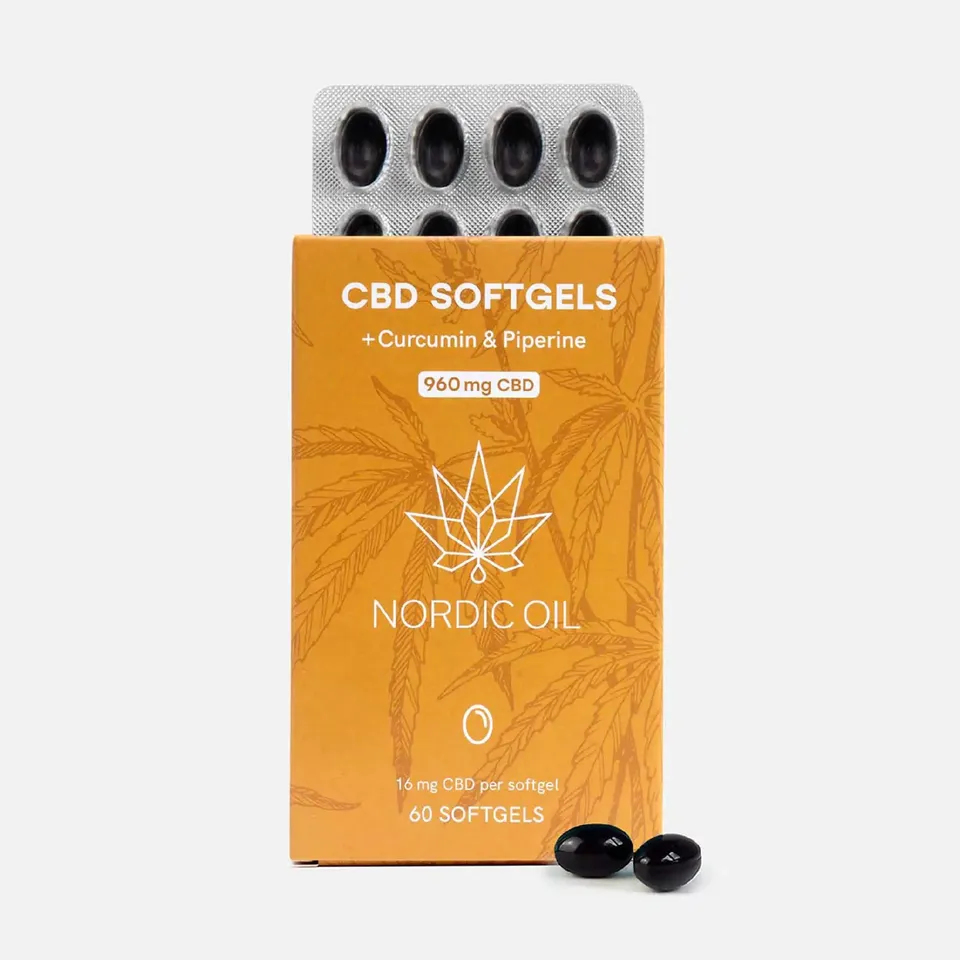 Nordic Oil CBD con Curcumina capsule 960mg 60 capsule standard