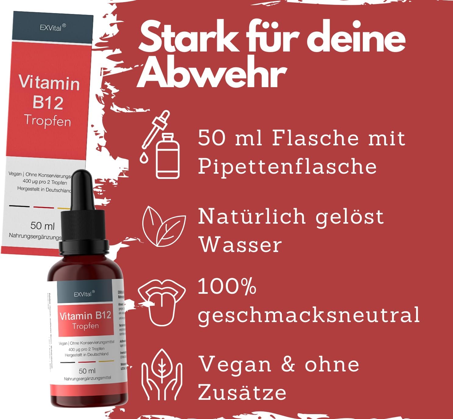 EXVital Essentials Vitamina B12 Gocce 50 ml Alta Dose