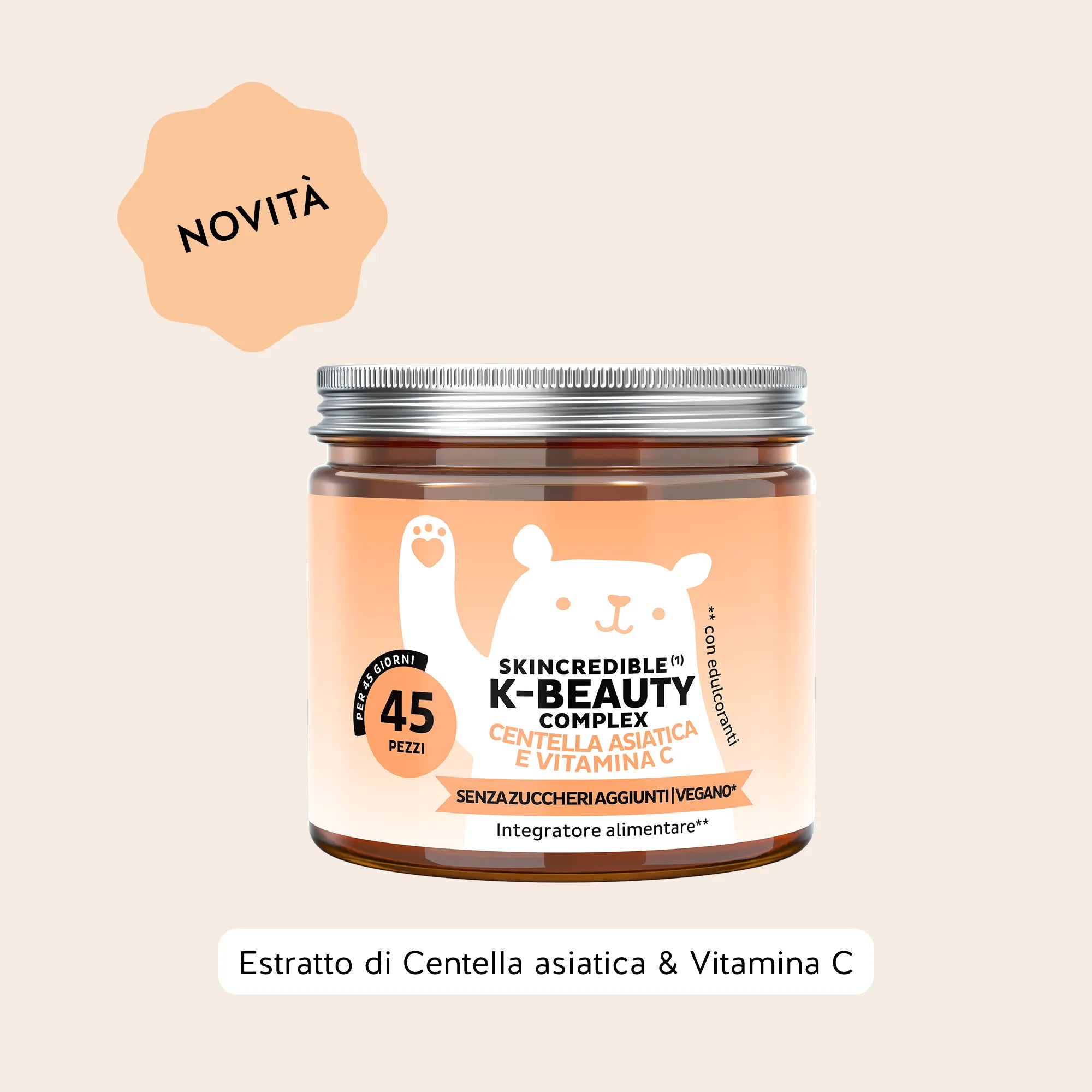Beauty Bears Skincredible K-Beauty Complex gommose 45 pezzi mango vitamina C