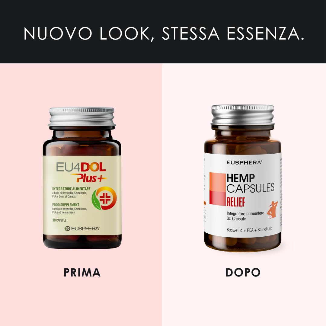 Eusphera EU4DOL PLUS integratore articolazioni boswellia e canapa