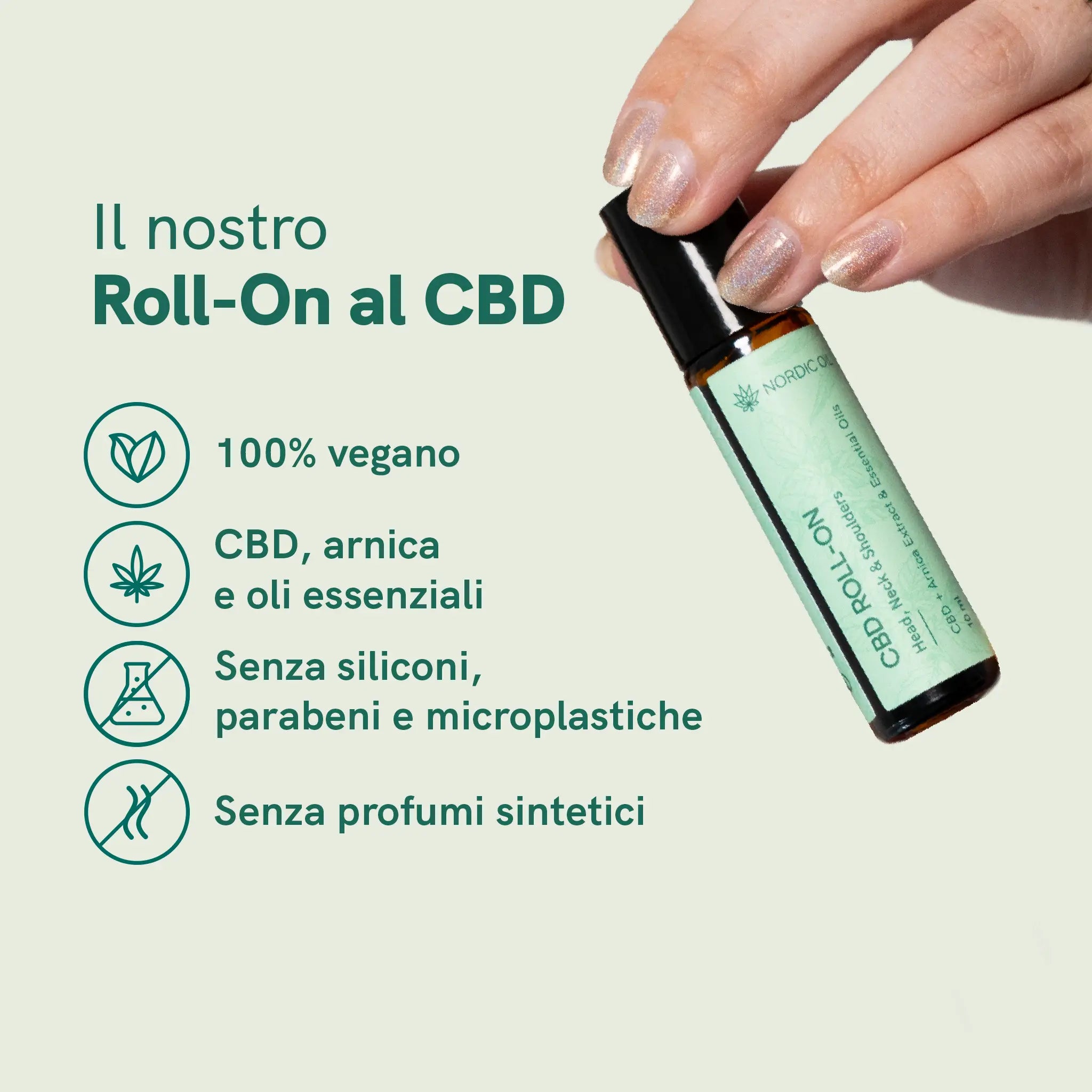 Nordic Oil Nordic Cosmetics CBD roll-on arnica 10 ml