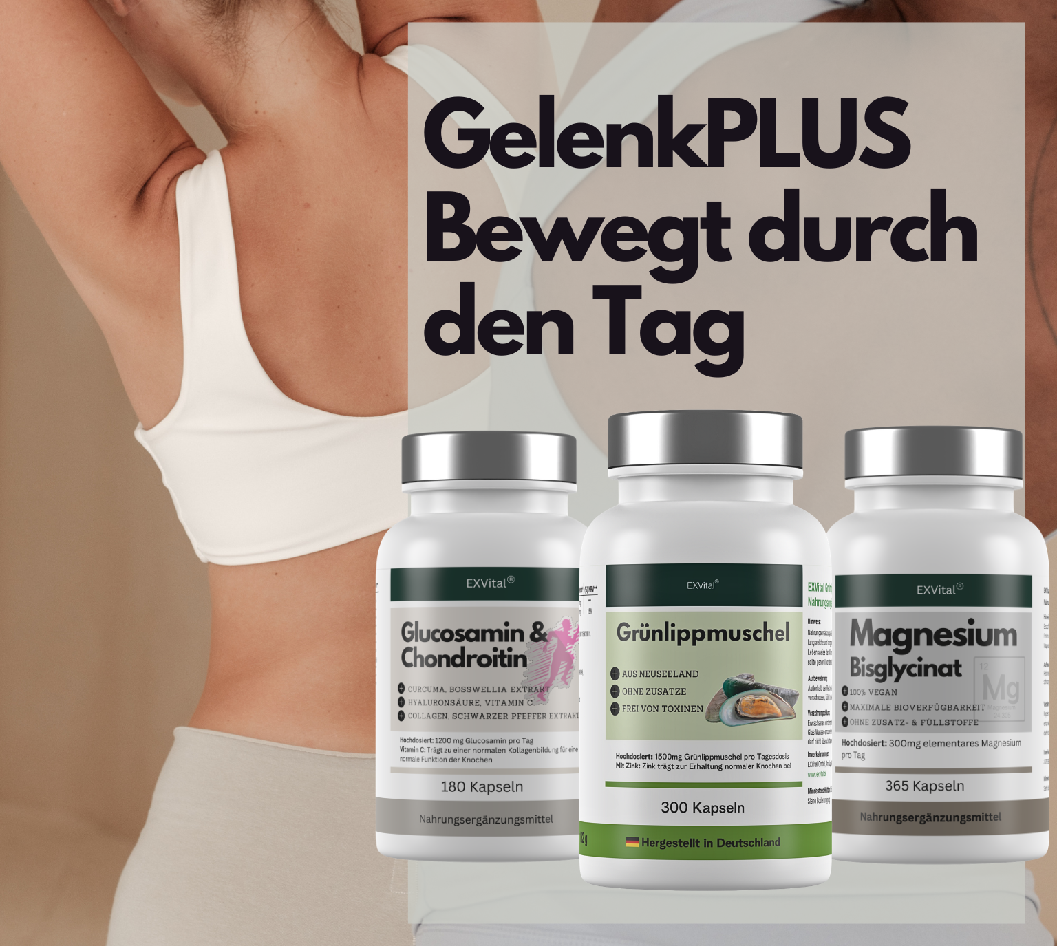 EXVital Muskeln GelenkPlus Set capsule glucosamina 3 pz