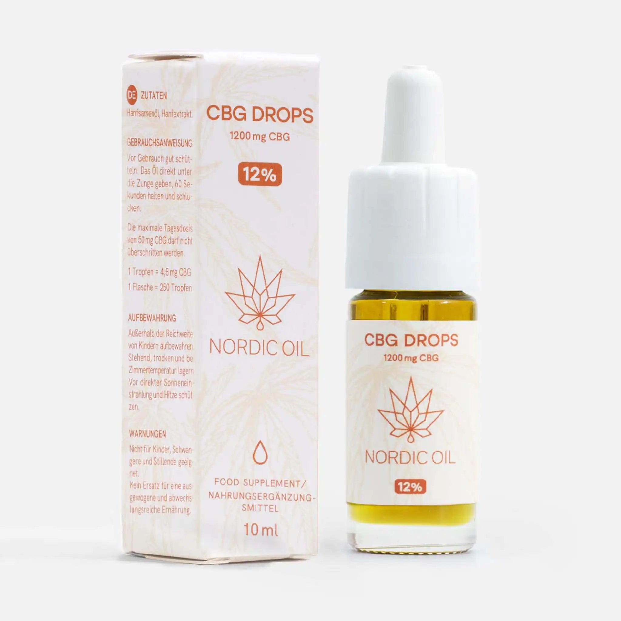 Nordic Oil CBG Oil olio CBG 12% 10ml 1200mg