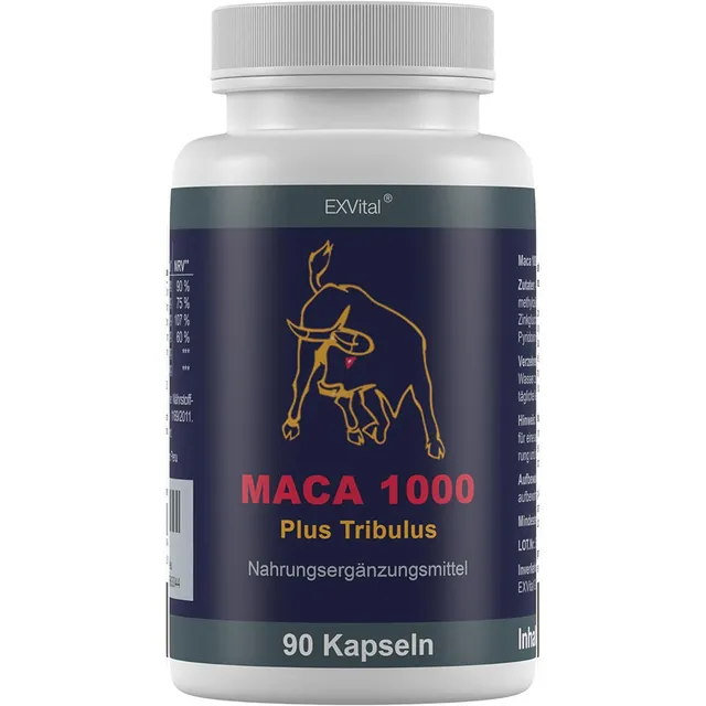 EXVital Sport Maca 1000 Plus Tribulus 90 capsule zinco