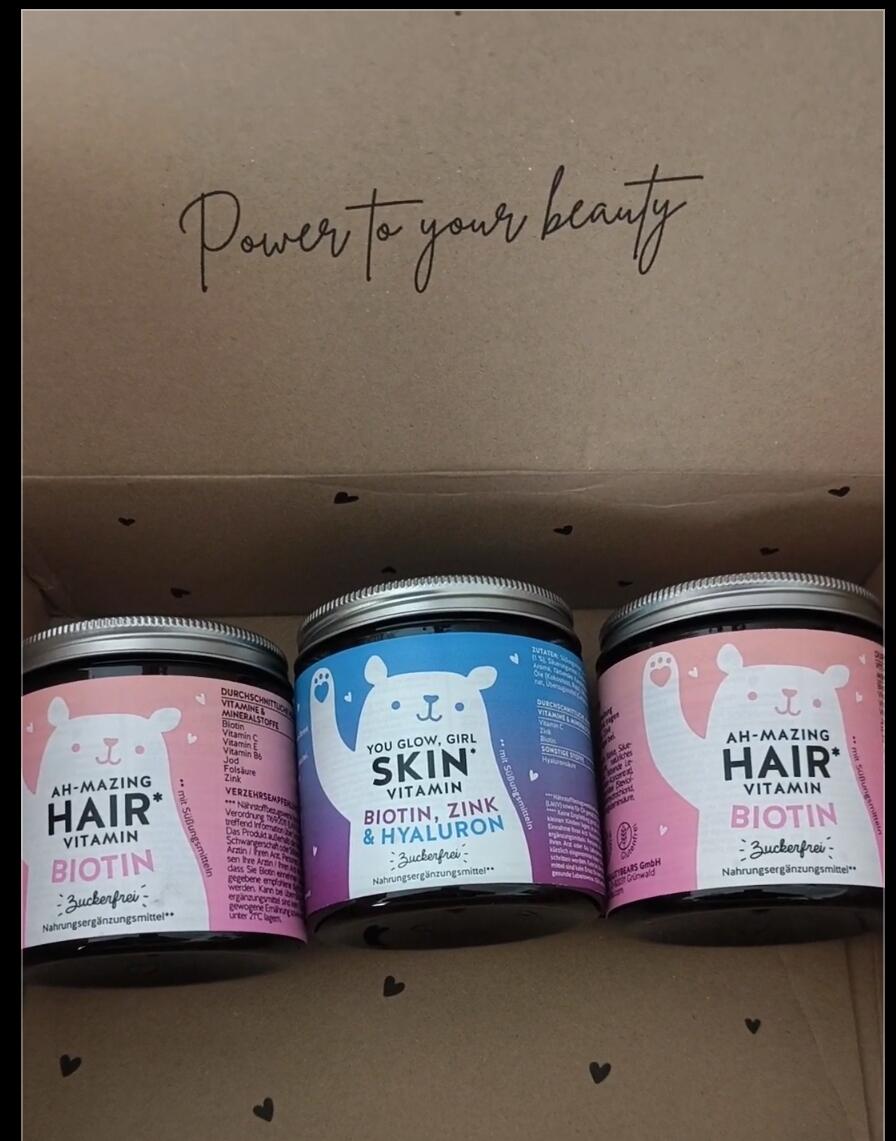 Beauty Bears Ah-Mazing Hair Biotina gommose 45 giorni vegan