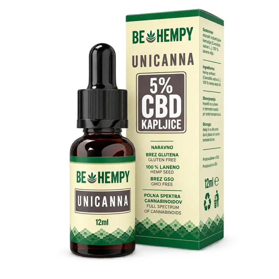 Behempy UniCanna 5% CBD drops 10 ml gocce olio