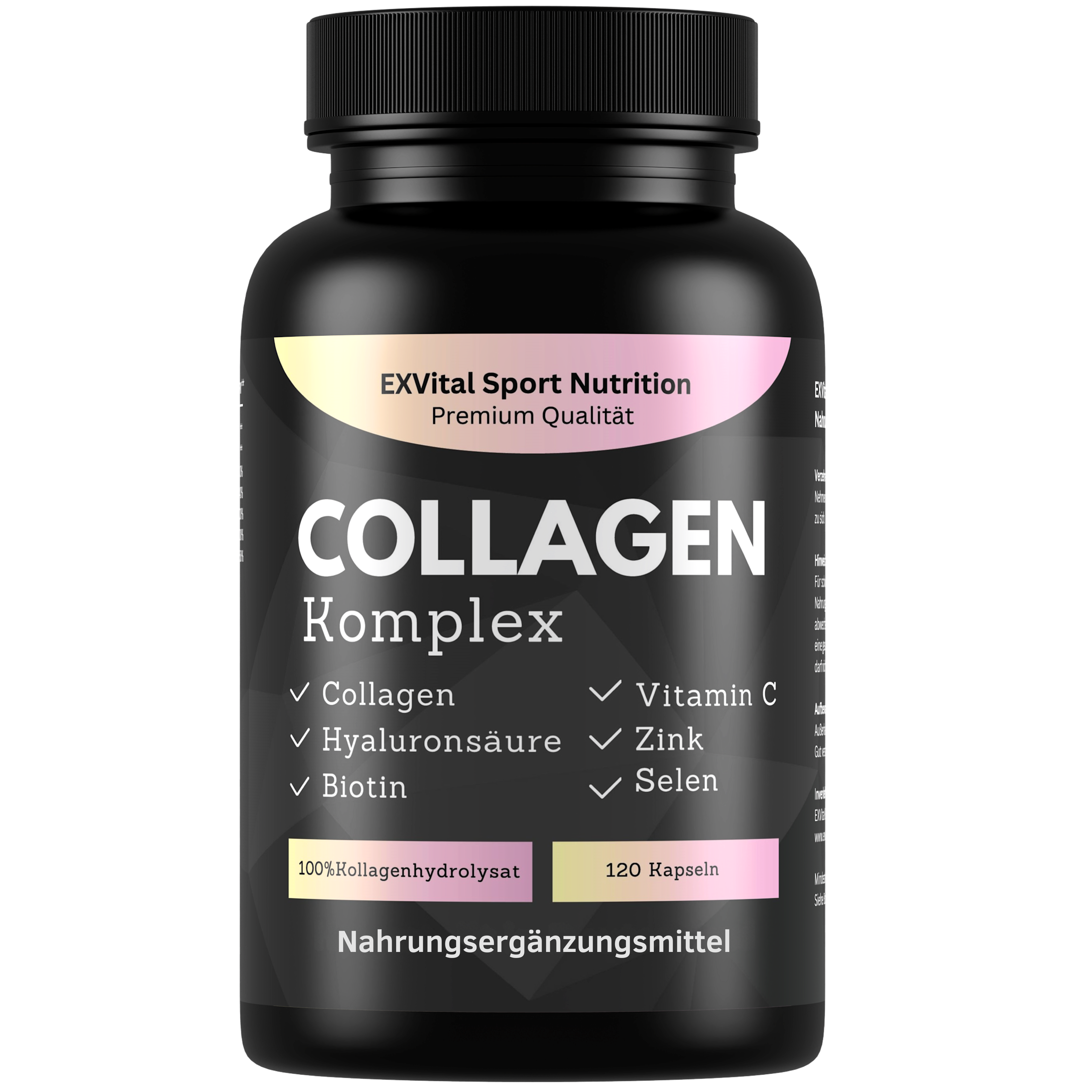 EXVital Kollagen Collagene Acido Ialuronico 120 capsule 1000 mg