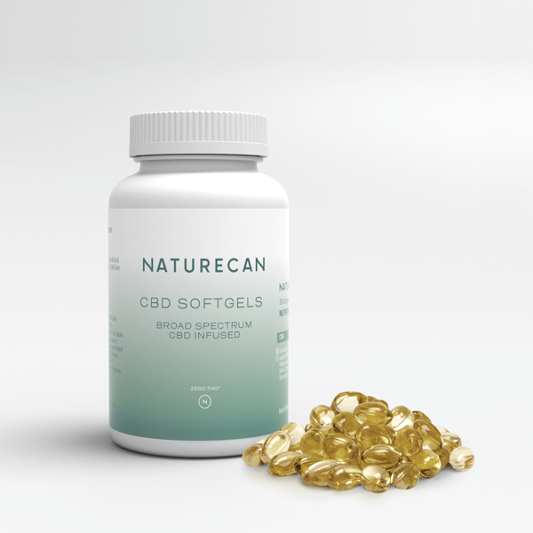 Naturecan CBD Capsules Softgel Olio CBD 30 Capsule 10mg Insapori