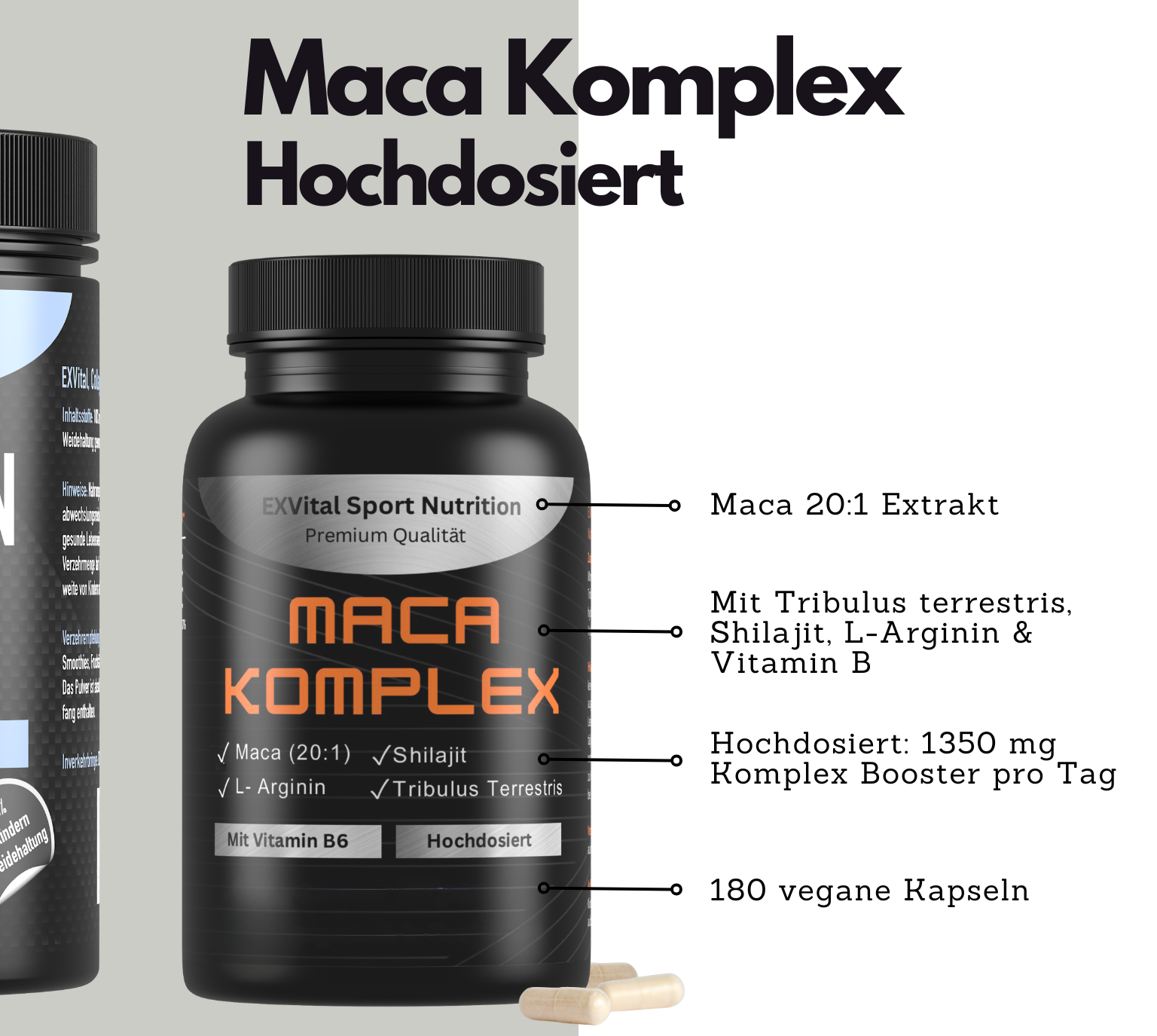 EXVital Performance Stack collagene ZMA maca sport
