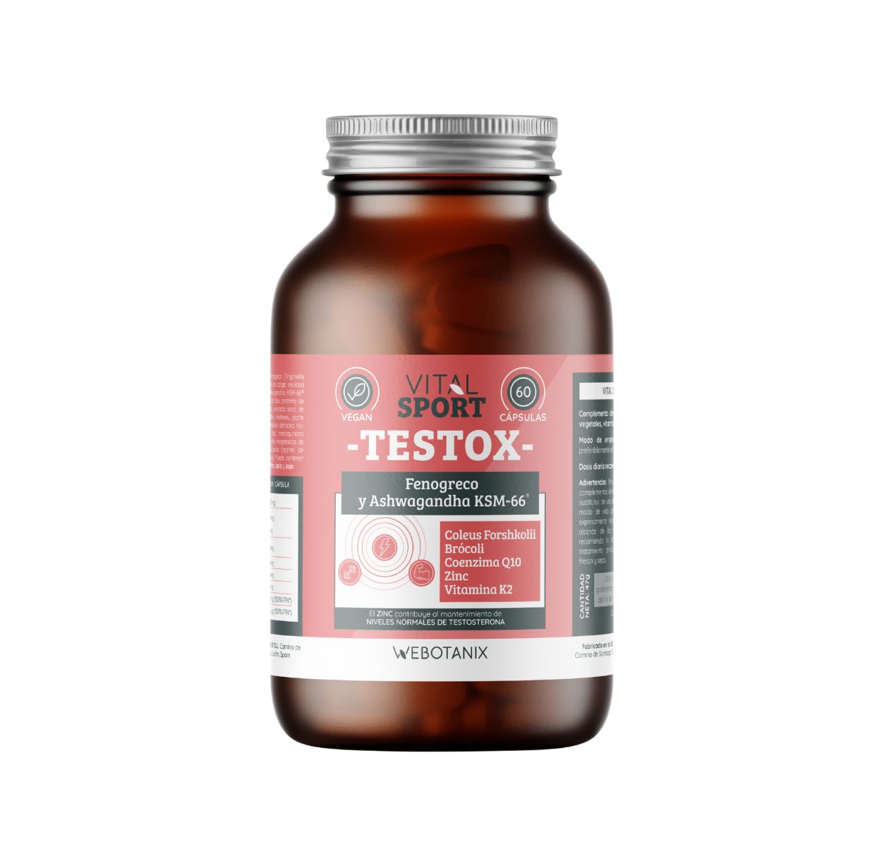 Webotanix Vital Sport Testox capsule 60 con zinco