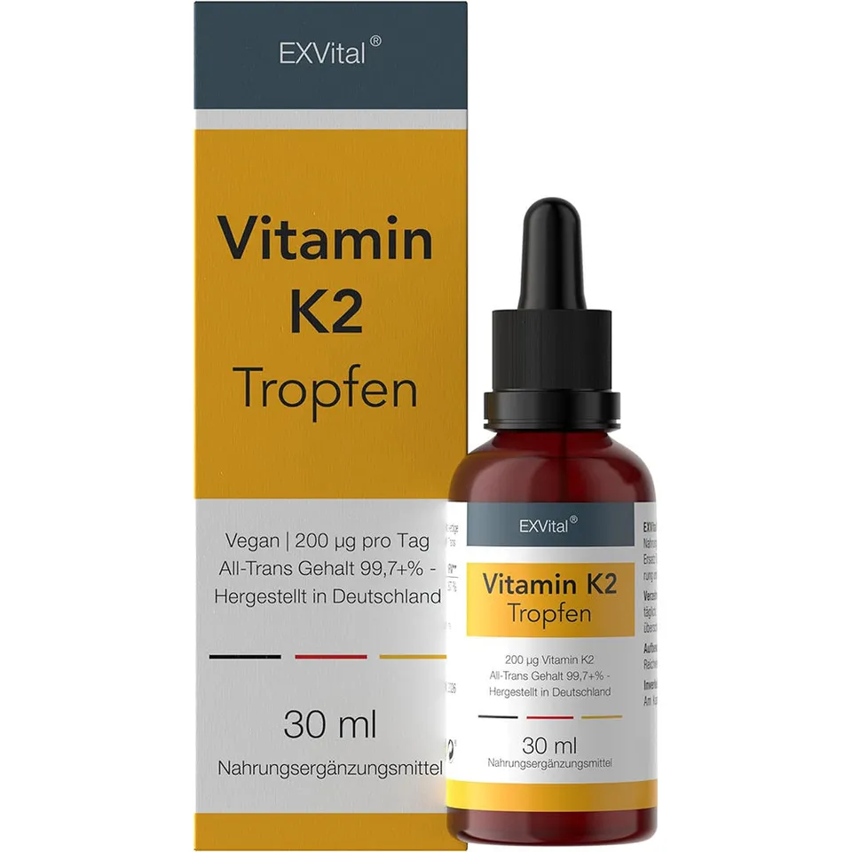 EXVital Essentials Vitamina K2 MK-7 Gocce 30ml Vegano