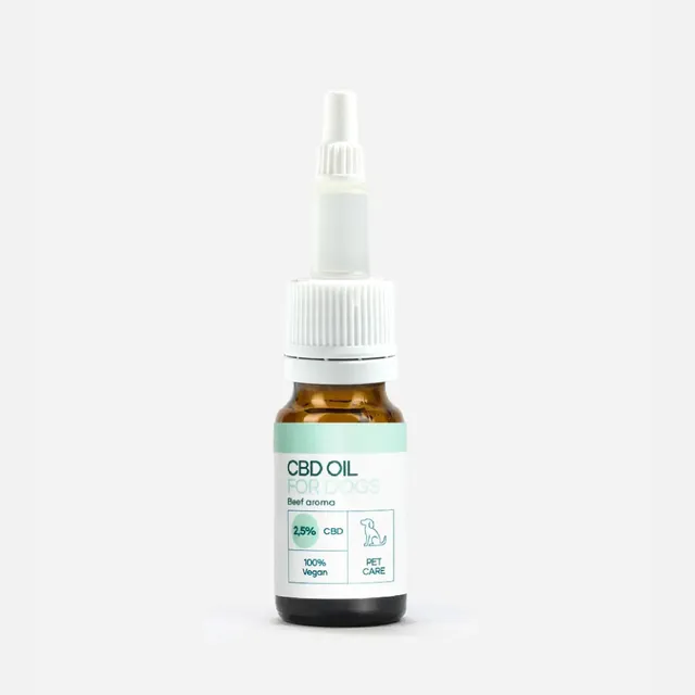 Nordic Oil CBD Oil Plus olio CBD cani 2,5% manzo 10ml