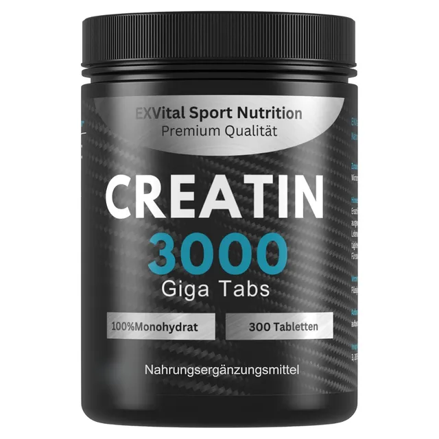 EXVital Sport Creatin 3000 Giga Tabs creatina 300 compresse