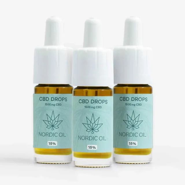Nordic Oil CBD Oil Plus olio CBD 15% 3x10 ml 1500 mg mente serena