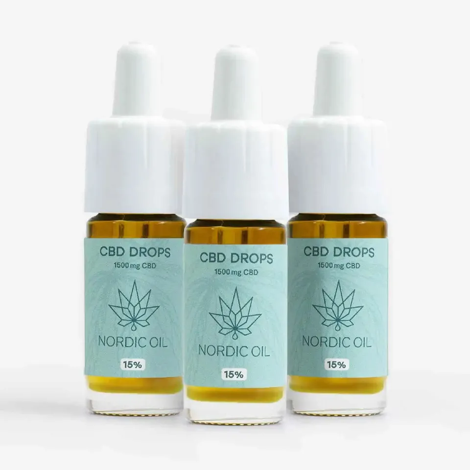 Nordic Oil CBD Oil Plus olio CBD 15% 3x10 ml 1500 mg mente serena