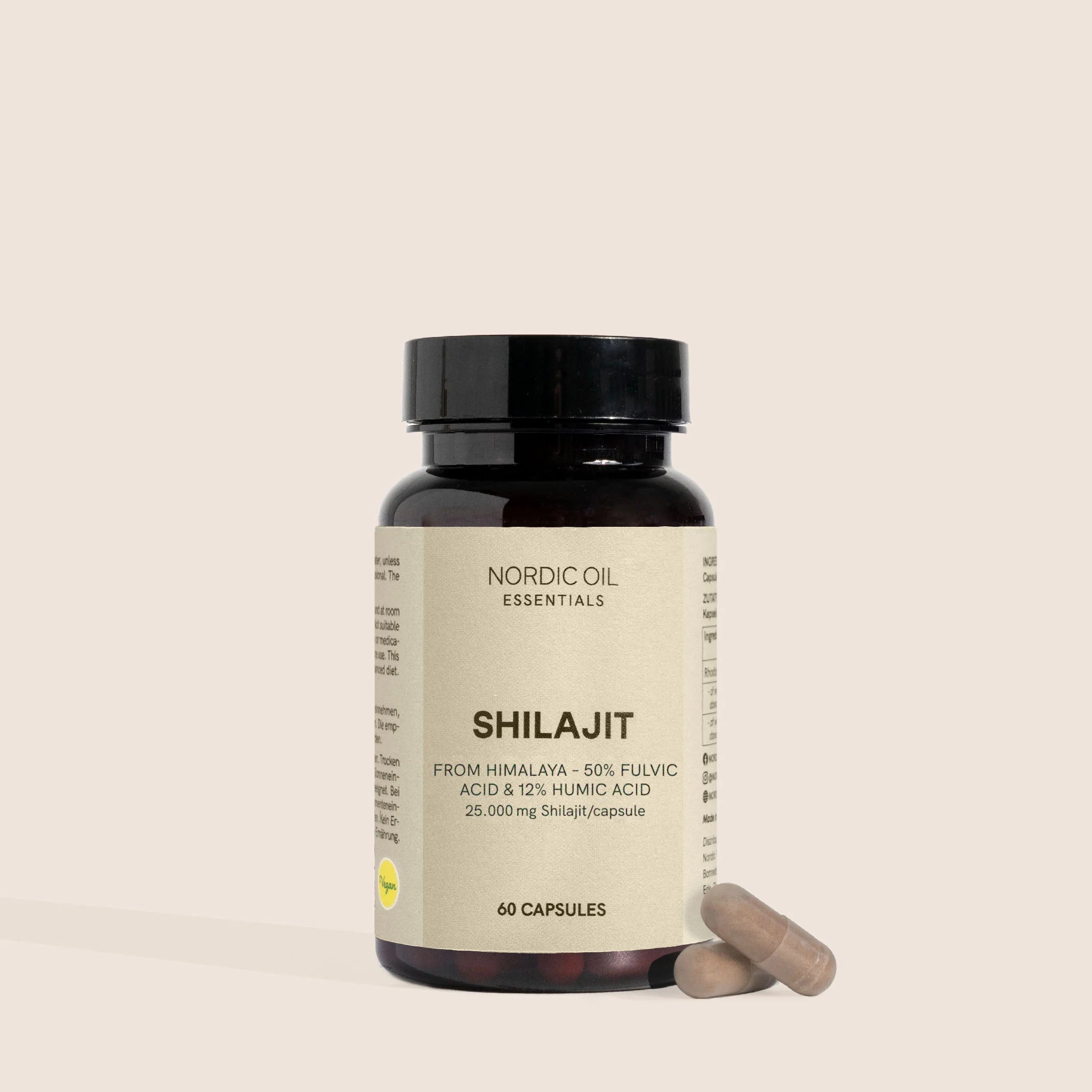 Nordic Oil Shilajit Capsule 500 mg Acido Fulvico