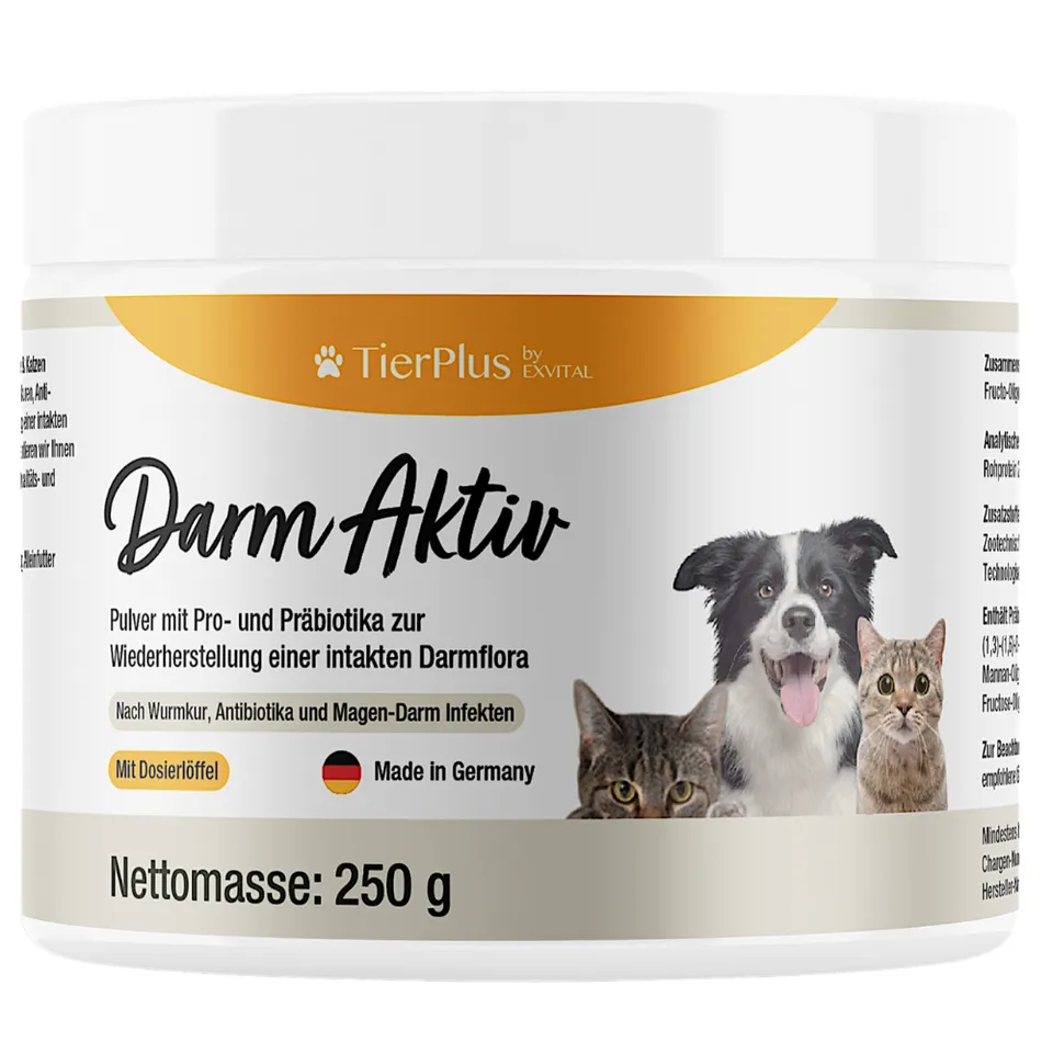 EXVital Darm Aktiv Polvere Cane Gatto 250 g Probiotici