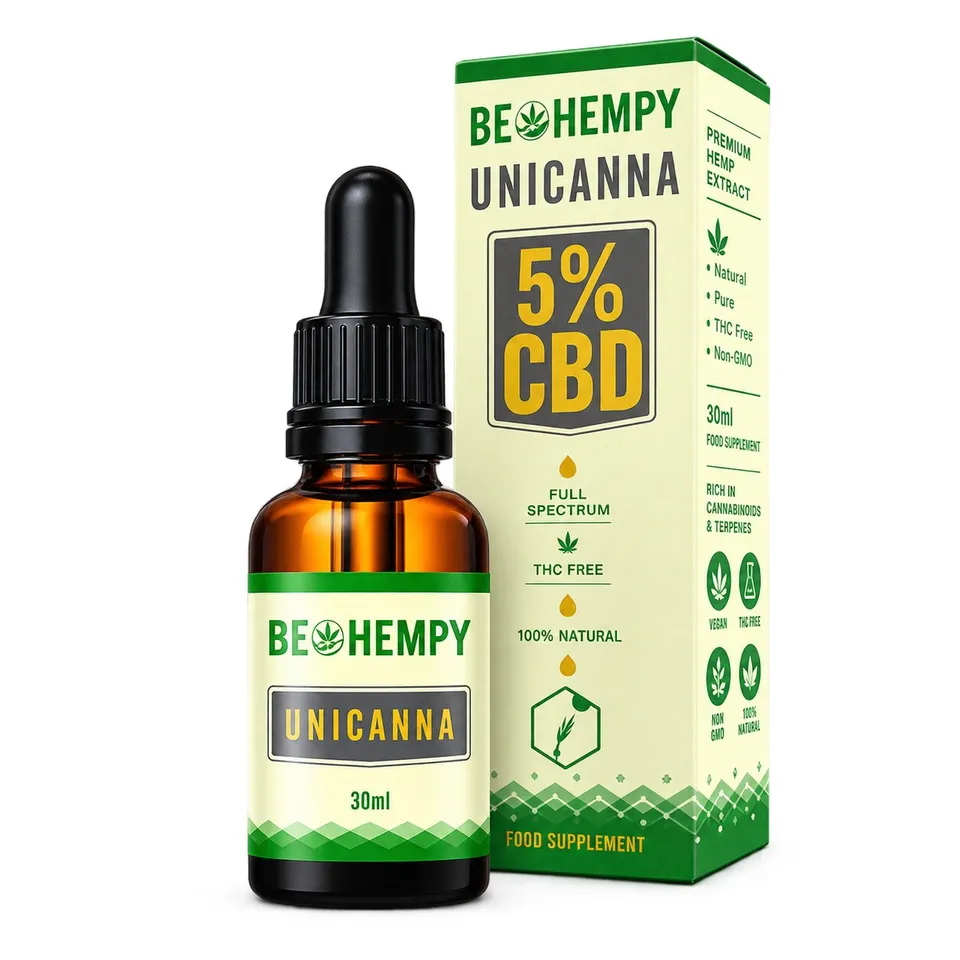 Behempy UniCanna 5% olio CBD 30 ml gocce canapa