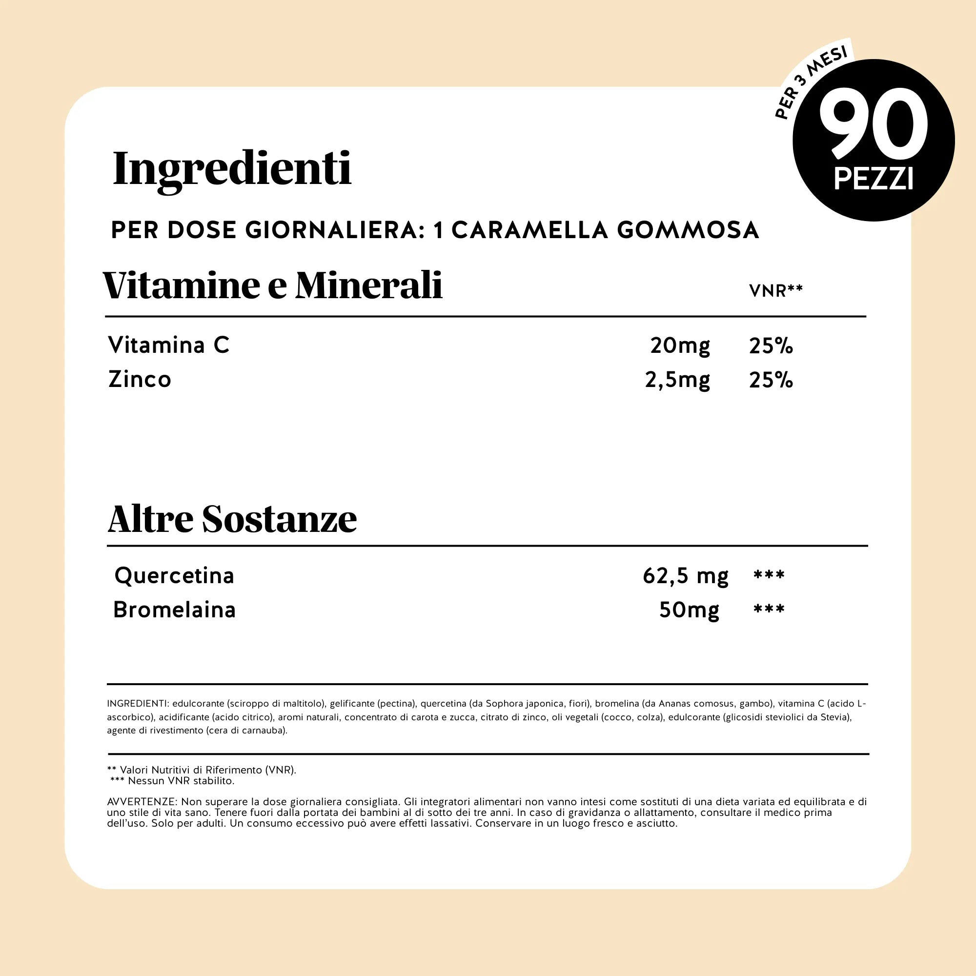 Beauty Bears Bye bye Sniff! RELIEF COMPLEX gommose limone 45 giorni