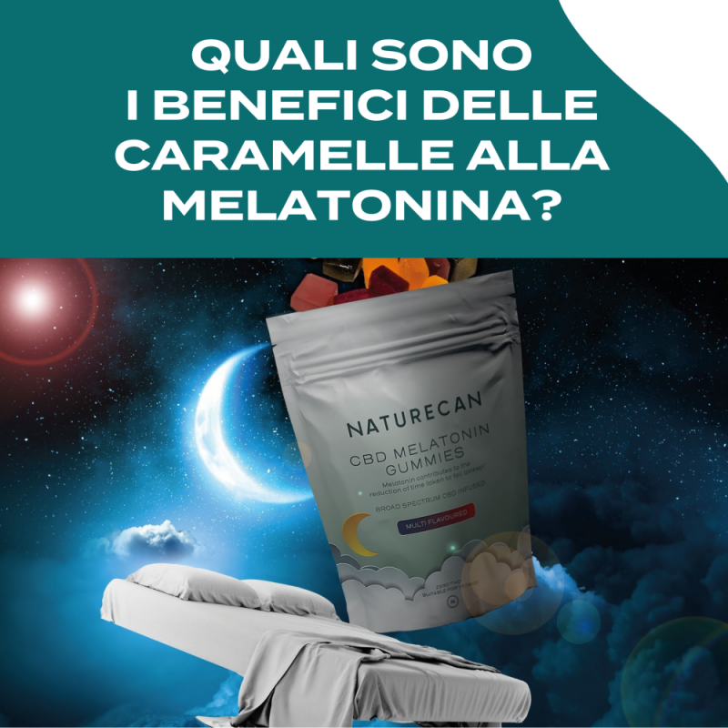 Naturecan CBD Gummies Caramelle CBD Melatonina 30 gommose