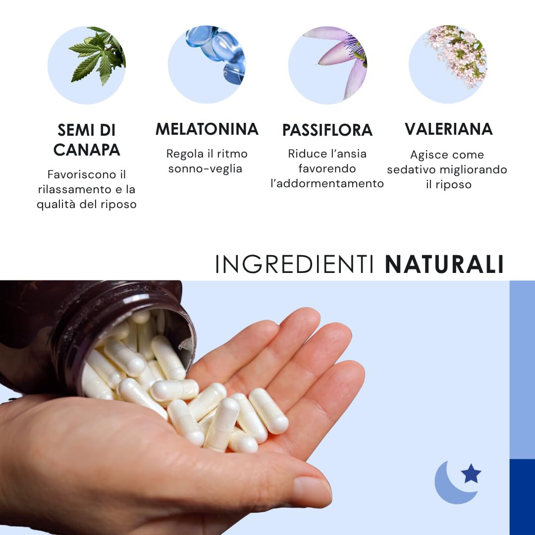 Eusphera EU4Sleep Melatonina Compresse con Valeriana