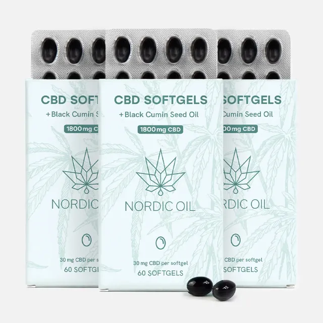 Nordic Oil CBD Capsules capsule CBD 3x60 30 mg 1800 mg