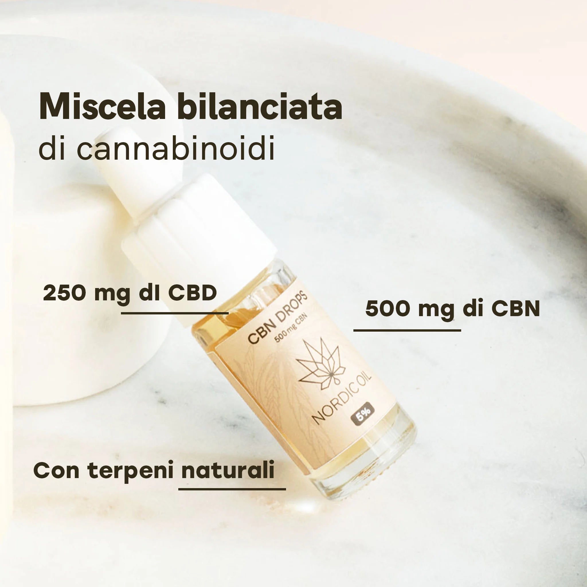 Nordic Oil CBN 5% olio sonno 500 mg 10 ml
