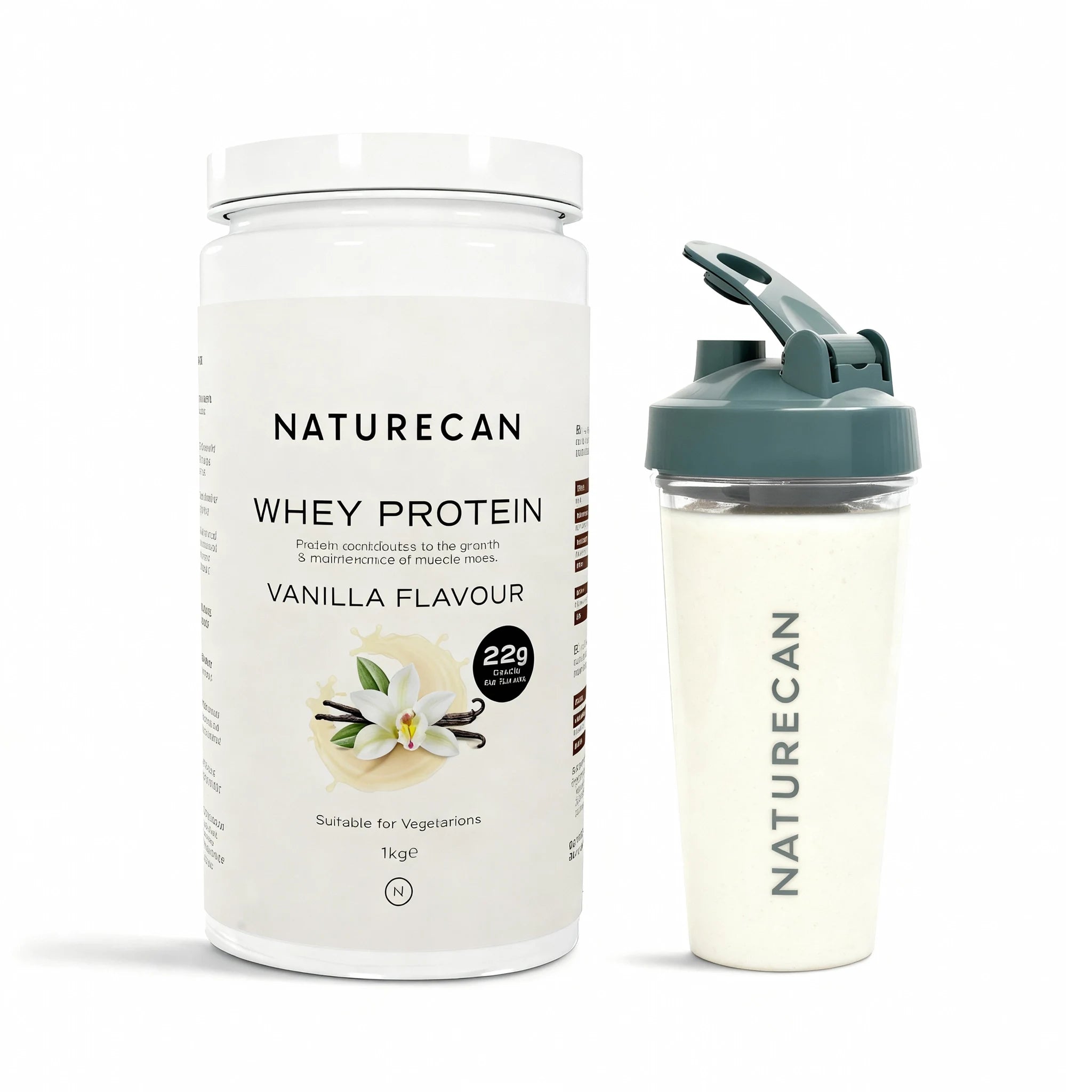 Naturecan Protein Whey Proteine Siero Latte 1kg Non Aromatizzato