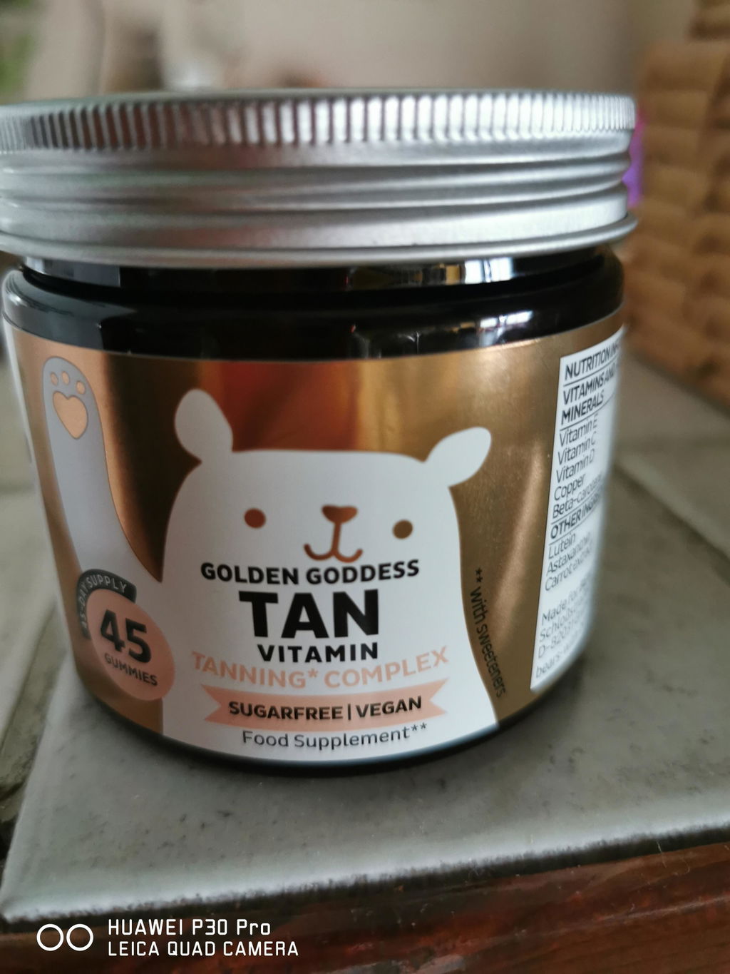 Beauty Bears Golden Goddess Tan Vitamin orsetti 45 giorni betacarotene