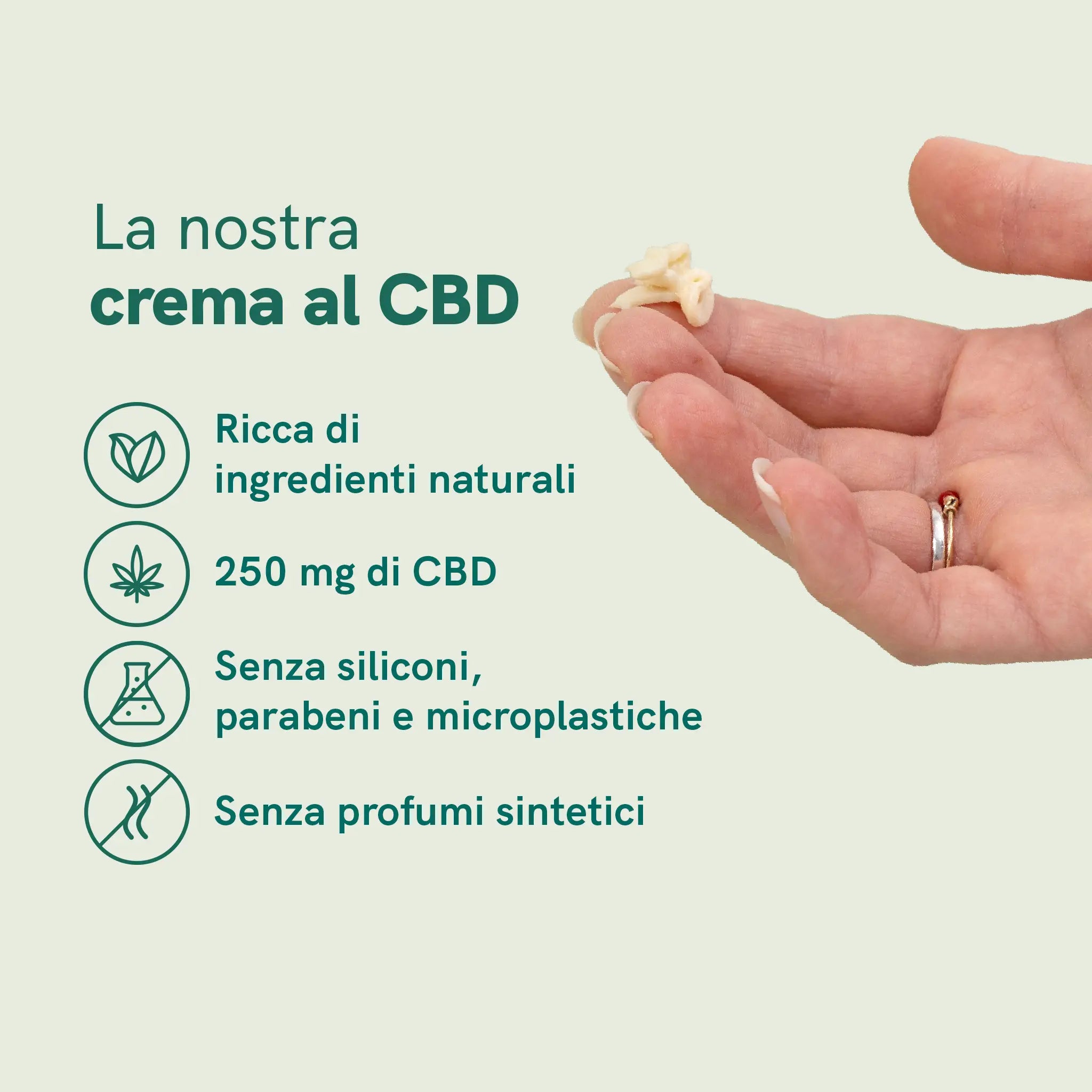 Nordic Oil Nordic Cosmetics Crema CBD 250 mg Pelle Secca