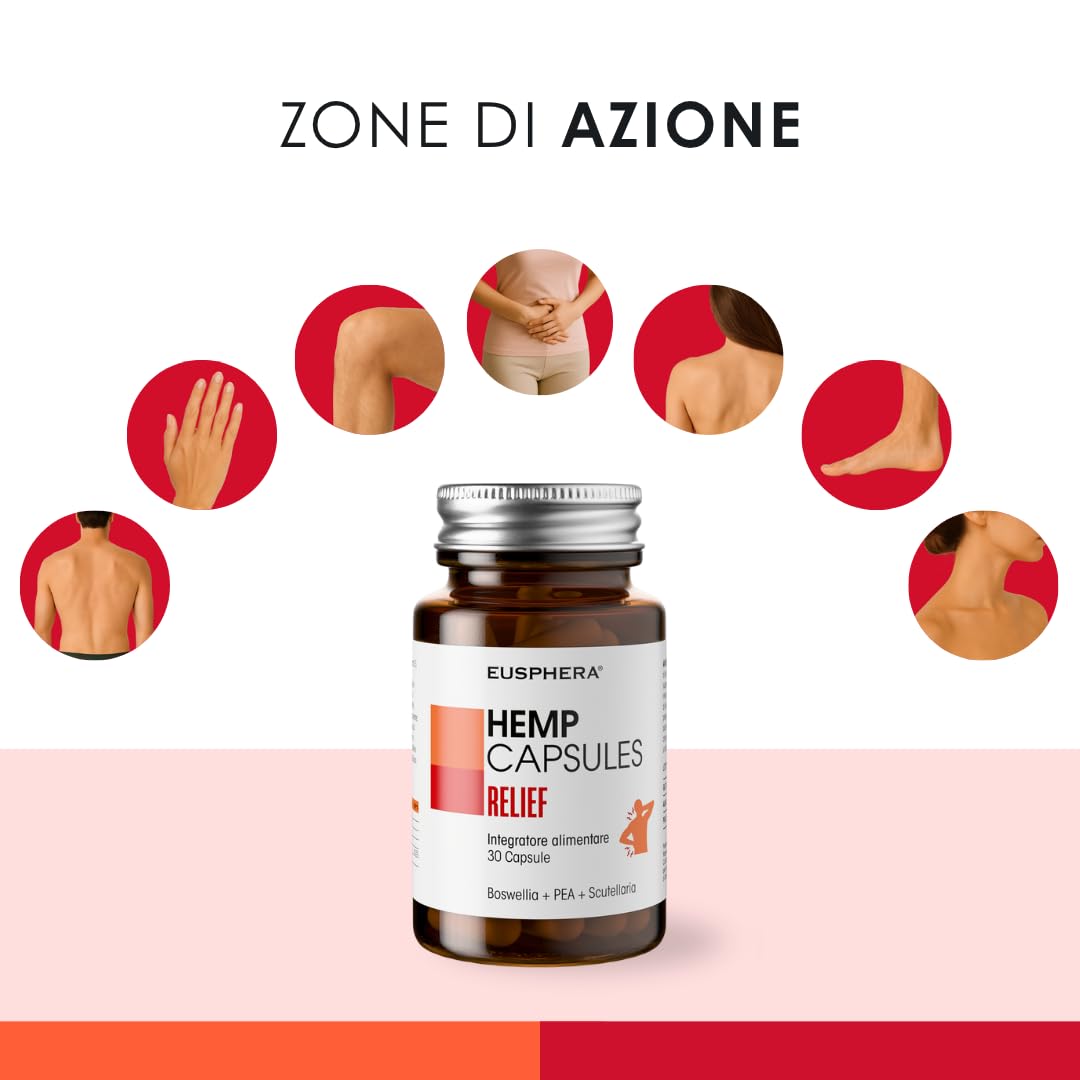 Eusphera EU4DOL PLUS integratore articolazioni boswellia e canapa