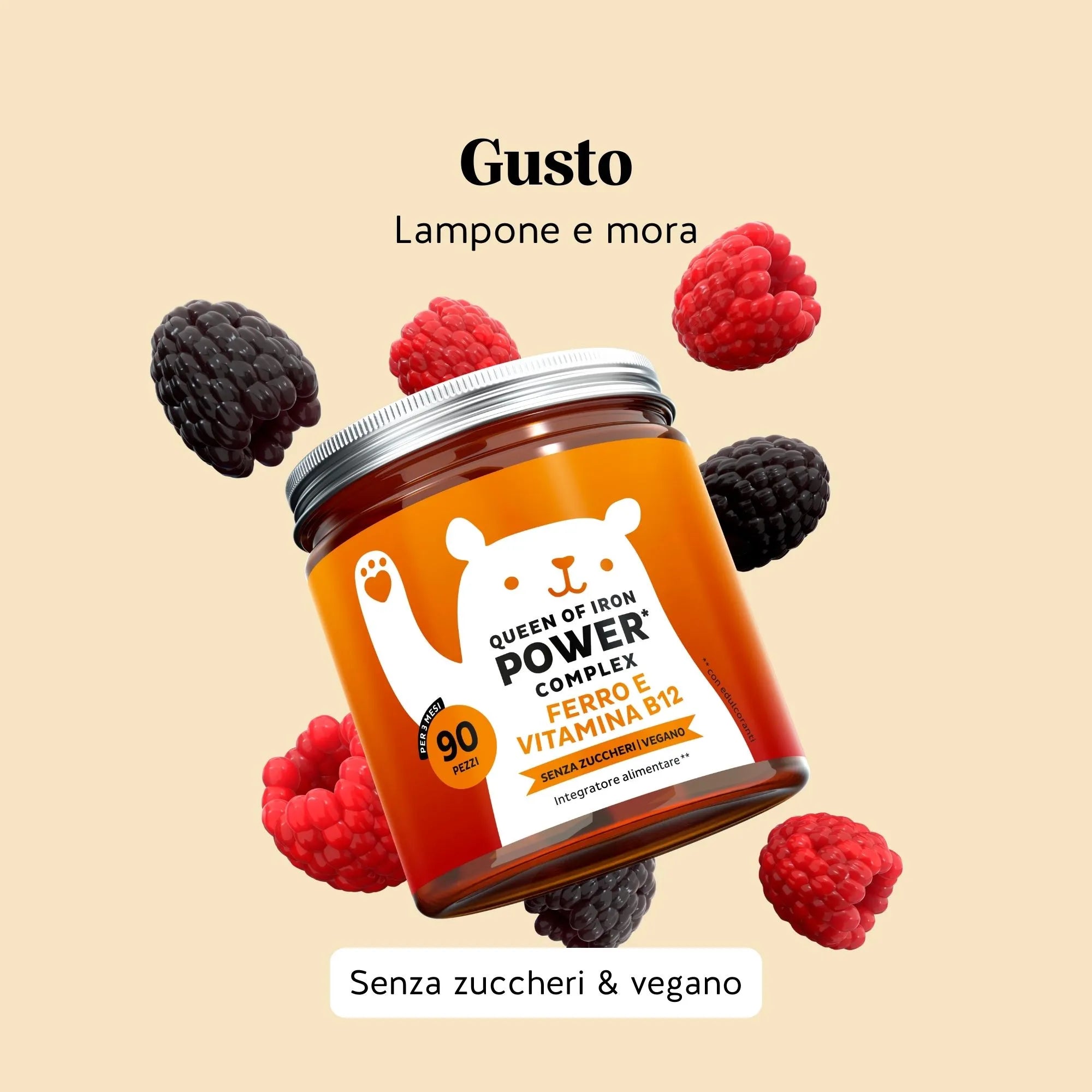 Beauty Bears Queen of Iron orsetti 45 giorni lampone ferro