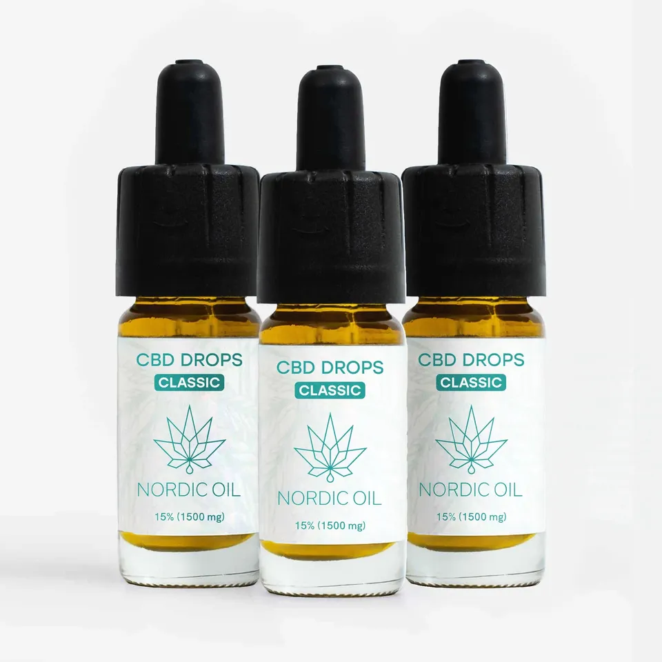 Nordic Oil CBD Classic 15% Olio 3x2 Ampio Spettro