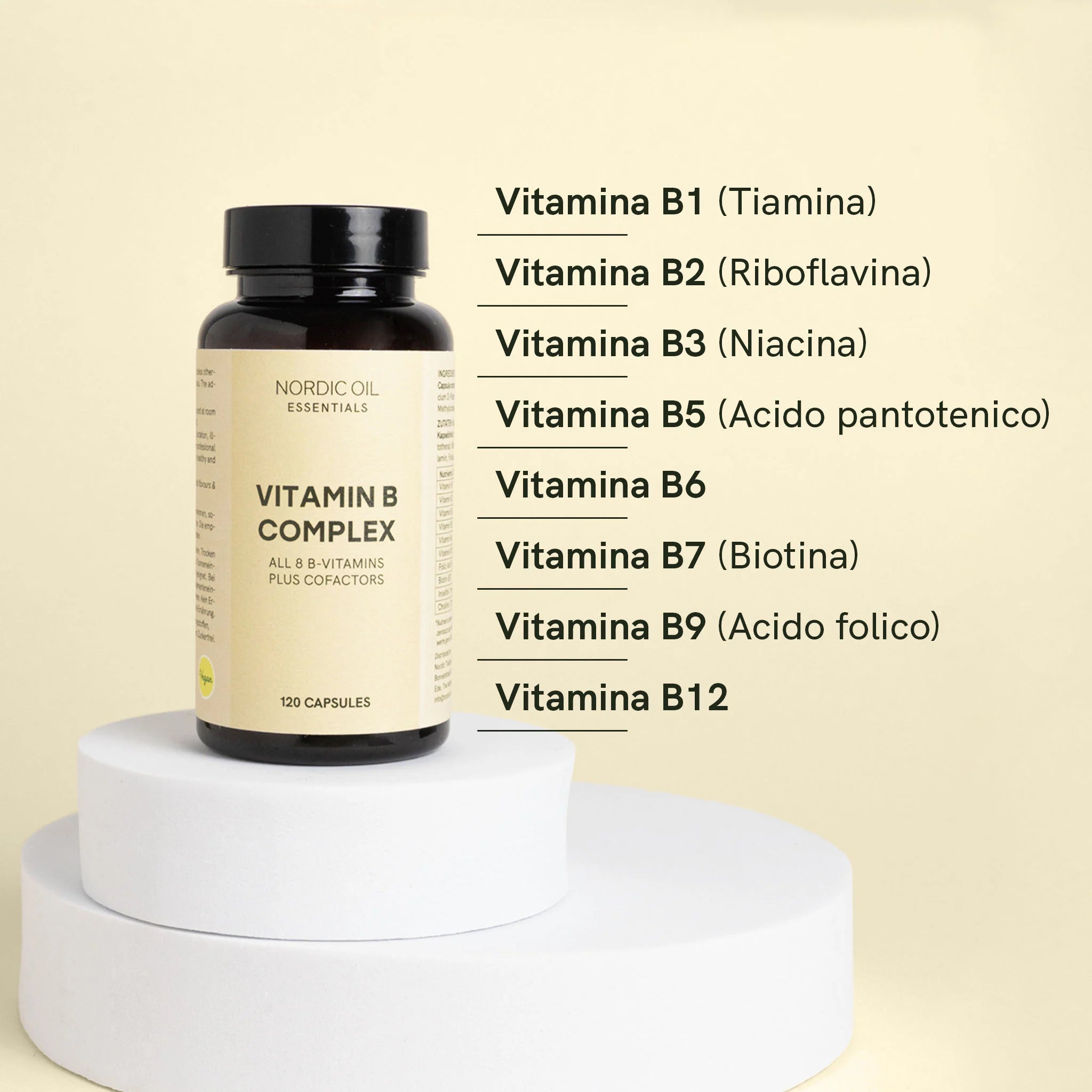 Nordic Oil Complesso Vitamina B capsule energia vegane