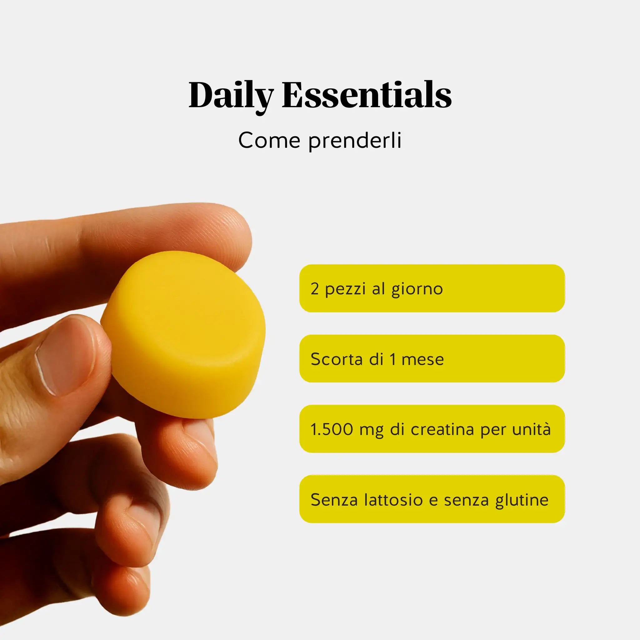 Beauty Bears Daily Essentials Creatina Gommose 60 pz Limone