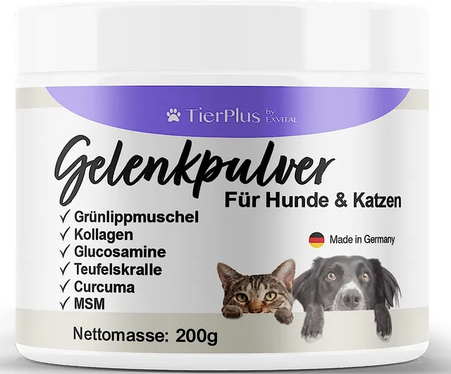 EXVital TierPlus polvere articolazioni cani gatti cozza verde