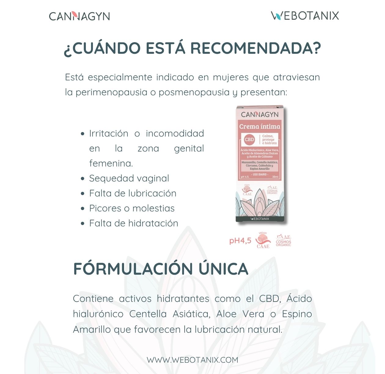 Webotanix Cannagyn crema intima bio CBD 30ml