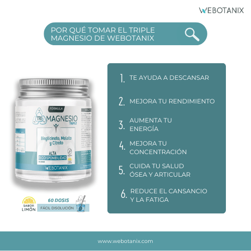 Webotanix Fórmula Triplo Magnesio polvere limone 128g