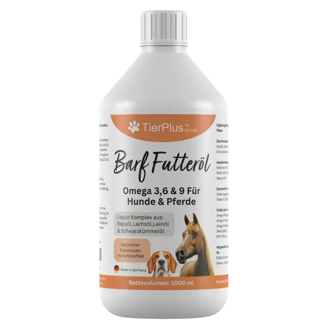 EXVital TierPlus Barf olio cani e cavalli omega 3